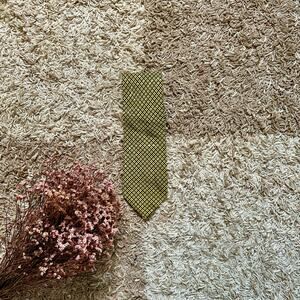 Brioni Geometric Striped Pattern Green Silk Tie Luxury Made in Italy Men’s